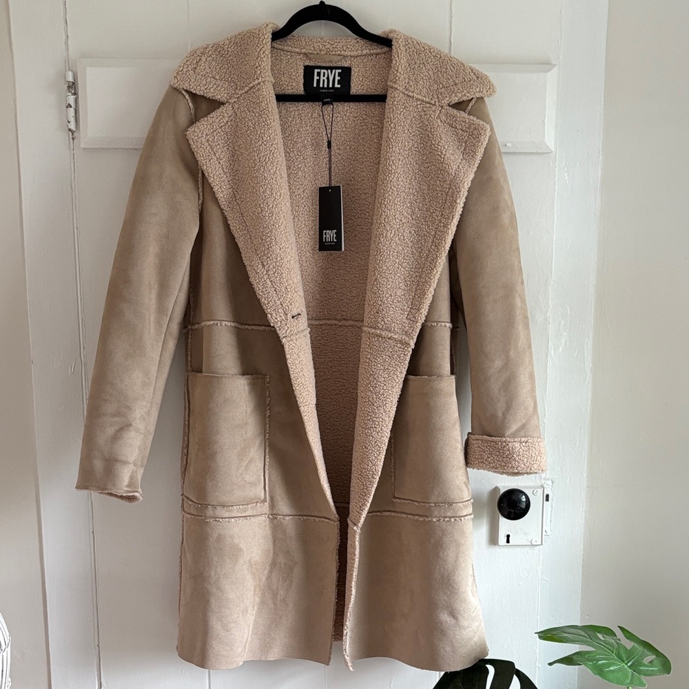 FRYE Lily Faux Shearling Coat